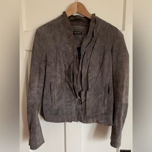 Ladies’ Blacky Dress Suede Spring/Fall Weight Jacket. Sz UK 12, US 10.
